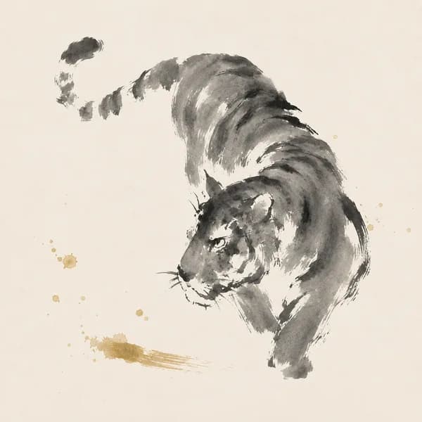 Tiger - ink painting